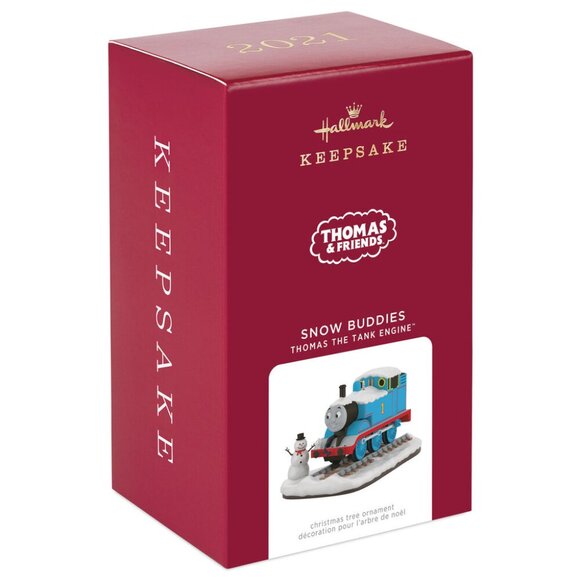 New! Thomas the Tank Engine Hallmark Keepsake Christmas Ornament Snow Buddies - Picture 1 of 5
